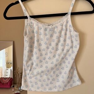 Lace Teddy Print Cami
